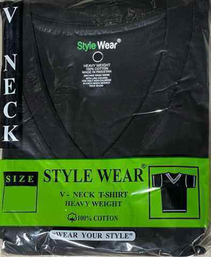 Picture of STYLE WEAR V NECK BLACK 1XL