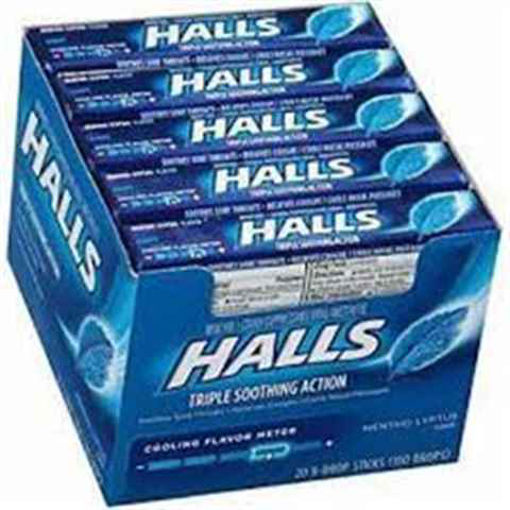 Picture of HALLS COUGH DROPS MENTHOL LYPTUS 20CT