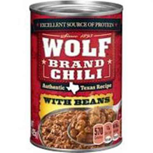 Picture of WOLF BRAND CHILI WITH BEANS 15OZ 