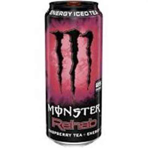 Picture of MONSTER REHAB RASPBERRY TEA 16OZ 24CT