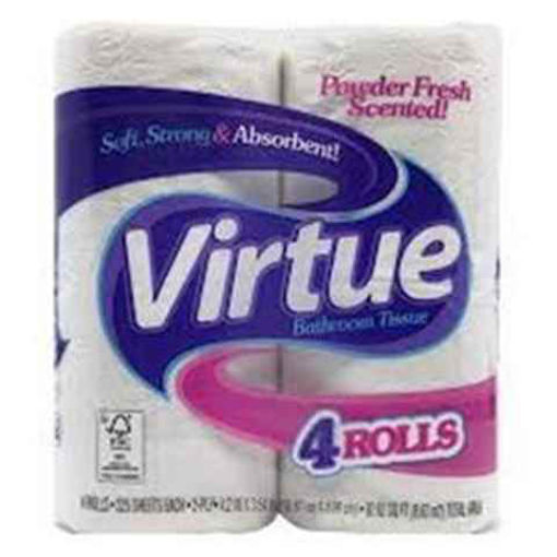 Picture of VIRTUE BATHROOM TISSUE ROLLS 4CT