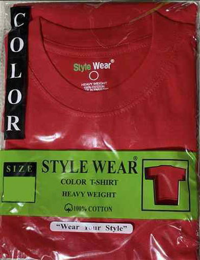 Picture of STYLE WEAR ROUND NECK RED MEDIUM 