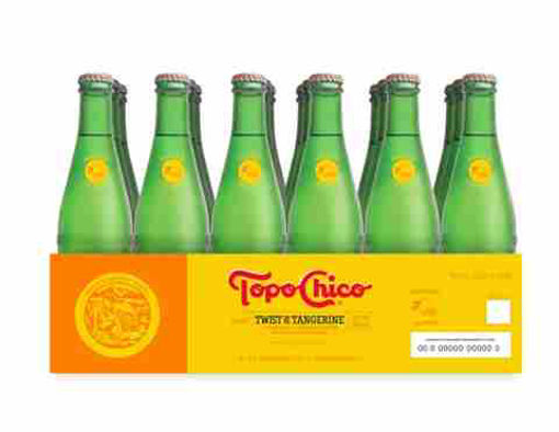 Picture of TOPO CHICO GLASS TWIST OF TANGERINE 12OZ 24CT