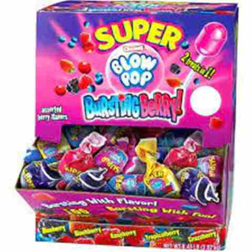 Picture of CHARMS SUPER BLOW POP BURSTING BERRY 100CT