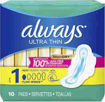 Picture of ALWAYS ULTRA THIN 10CT