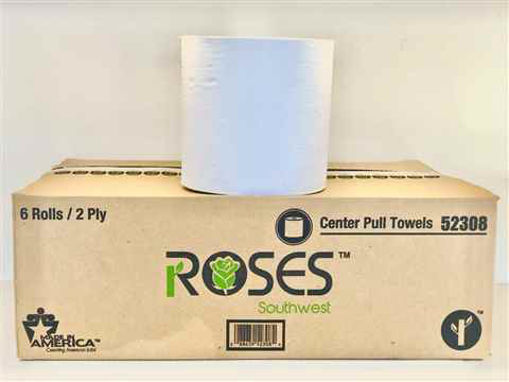 Picture of ROSES CENTER PULL TOWELS 6 CT -- 52308 