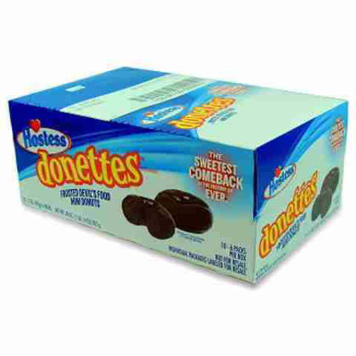 Picture of HOSTESS DONETTES DOUBLE CHOCOLATE MINI DONUT 3OZ 10CT