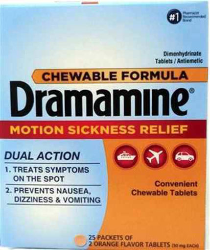 Picture of DRAMAMINE MOTION SICKNESS RELIEF 2PK 25CT