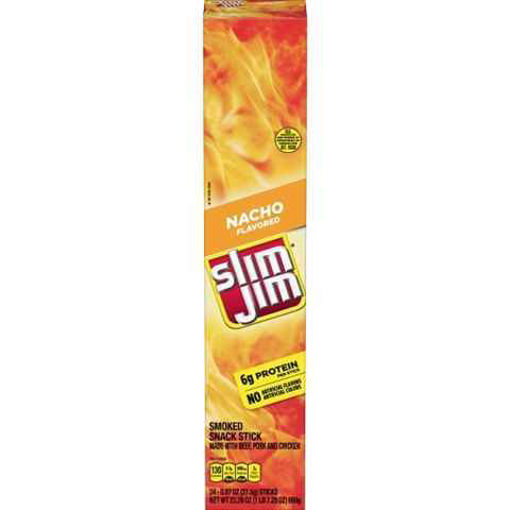 Picture of SLIM JIM BEEF JERKEY NACHO 0.97OZ 24CT