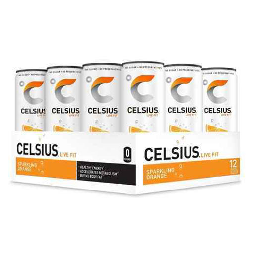 Picture of CELSIUS SPARKLING ORANGE 12OZ 12CT