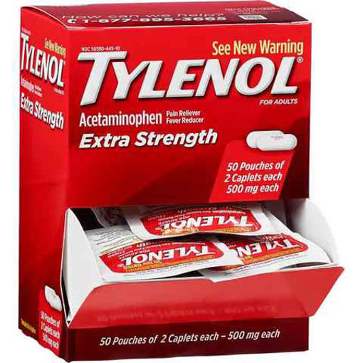 Picture of TYLENOL EXTRA STRENGTH 2PK 50CT