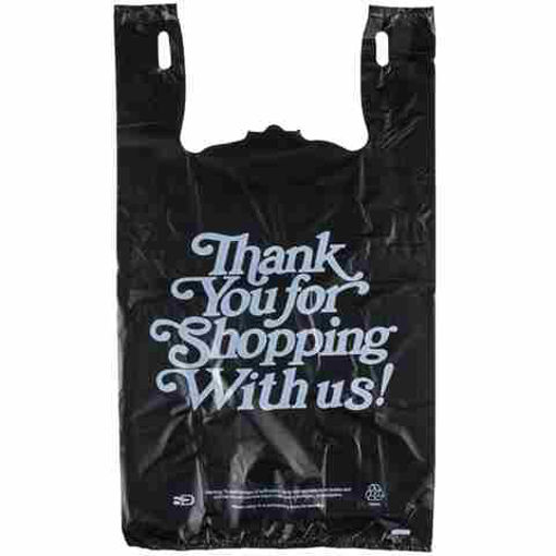 Picture of THANK YOU BAG LARGE BLACK