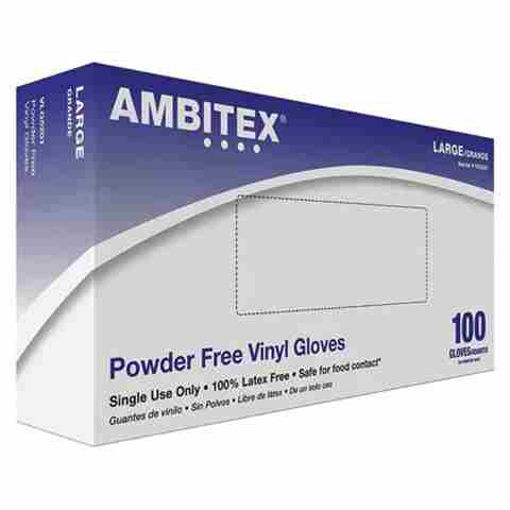 Picture of VINYL SMALL POWDER FREE GLOVES 100CT