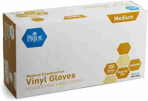 Picture of VINYL XL POWDER FREE GLOVES 100CT